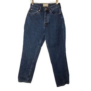 Everlane The Curvy 90's Cheeky Straight Jean size 26 Crop Organic Cotton Button